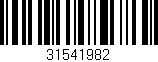 Código de barras (EAN, GTIN, SKU, ISBN): '31541982'
