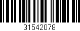 Código de barras (EAN, GTIN, SKU, ISBN): '31542078'