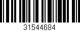 Código de barras (EAN, GTIN, SKU, ISBN): '31544684'