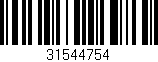 Código de barras (EAN, GTIN, SKU, ISBN): '31544754'