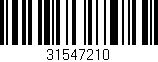 Código de barras (EAN, GTIN, SKU, ISBN): '31547210'