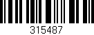 Código de barras (EAN, GTIN, SKU, ISBN): '315487'