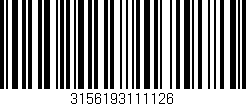 Código de barras (EAN, GTIN, SKU, ISBN): '3156193111126'