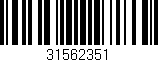 Código de barras (EAN, GTIN, SKU, ISBN): '31562351'