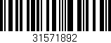 Código de barras (EAN, GTIN, SKU, ISBN): '31571892'