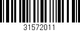 Código de barras (EAN, GTIN, SKU, ISBN): '31572011'