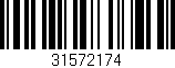 Código de barras (EAN, GTIN, SKU, ISBN): '31572174'