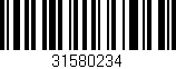 Código de barras (EAN, GTIN, SKU, ISBN): '31580234'