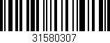 Código de barras (EAN, GTIN, SKU, ISBN): '31580307'