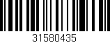 Código de barras (EAN, GTIN, SKU, ISBN): '31580435'