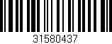 Código de barras (EAN, GTIN, SKU, ISBN): '31580437'