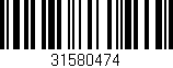 Código de barras (EAN, GTIN, SKU, ISBN): '31580474'