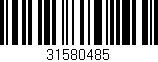 Código de barras (EAN, GTIN, SKU, ISBN): '31580485'