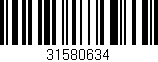 Código de barras (EAN, GTIN, SKU, ISBN): '31580634'