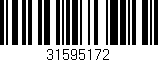 Código de barras (EAN, GTIN, SKU, ISBN): '31595172'