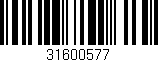 Código de barras (EAN, GTIN, SKU, ISBN): '31600577'