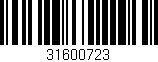 Código de barras (EAN, GTIN, SKU, ISBN): '31600723'