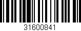 Código de barras (EAN, GTIN, SKU, ISBN): '31600841'
