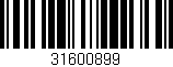 Código de barras (EAN, GTIN, SKU, ISBN): '31600899'