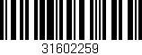 Código de barras (EAN, GTIN, SKU, ISBN): '31602259'