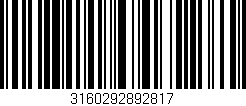 Código de barras (EAN, GTIN, SKU, ISBN): '3160292892817'