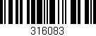 Código de barras (EAN, GTIN, SKU, ISBN): '316083'