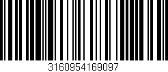Código de barras (EAN, GTIN, SKU, ISBN): '3160954169097'