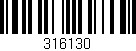 Código de barras (EAN, GTIN, SKU, ISBN): '316130'