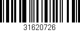 Código de barras (EAN, GTIN, SKU, ISBN): '31620726'