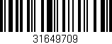 Código de barras (EAN, GTIN, SKU, ISBN): '31649709'
