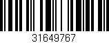 Código de barras (EAN, GTIN, SKU, ISBN): '31649767'
