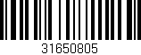 Código de barras (EAN, GTIN, SKU, ISBN): '31650805'