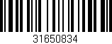 Código de barras (EAN, GTIN, SKU, ISBN): '31650834'