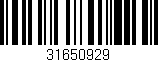 Código de barras (EAN, GTIN, SKU, ISBN): '31650929'