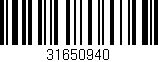 Código de barras (EAN, GTIN, SKU, ISBN): '31650940'