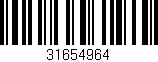 Código de barras (EAN, GTIN, SKU, ISBN): '31654964'