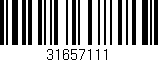 Código de barras (EAN, GTIN, SKU, ISBN): '31657111'