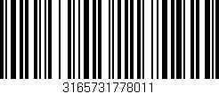 Código de barras (EAN, GTIN, SKU, ISBN): '3165731778011'
