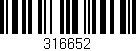 Código de barras (EAN, GTIN, SKU, ISBN): '316652'