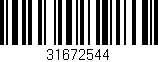 Código de barras (EAN, GTIN, SKU, ISBN): '31672544'