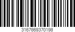 Código de barras (EAN, GTIN, SKU, ISBN): '3167869370198'