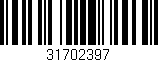 Código de barras (EAN, GTIN, SKU, ISBN): '31702397'