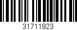 Código de barras (EAN, GTIN, SKU, ISBN): '31711923'