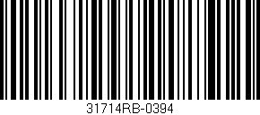 Código de barras (EAN, GTIN, SKU, ISBN): '31714RB-0394'