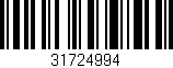 Código de barras (EAN, GTIN, SKU, ISBN): '31724994'