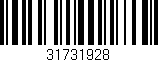 Código de barras (EAN, GTIN, SKU, ISBN): '31731928'
