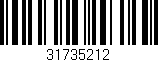 Código de barras (EAN, GTIN, SKU, ISBN): '31735212'