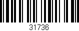 Código de barras (EAN, GTIN, SKU, ISBN): '31736'