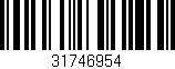 Código de barras (EAN, GTIN, SKU, ISBN): '31746954'