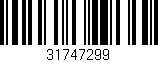 Código de barras (EAN, GTIN, SKU, ISBN): '31747299'
